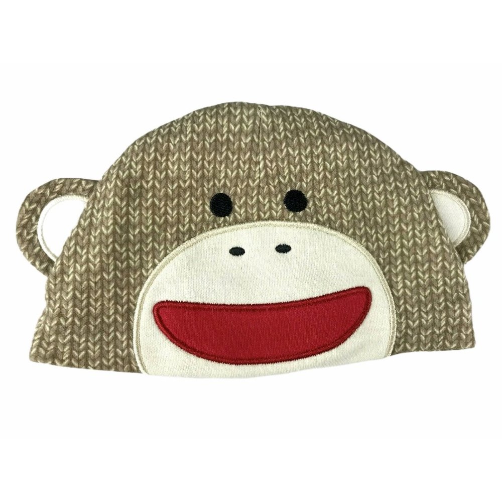 Baby Starters 0-9 mos Sock Monkey Puppet Hat